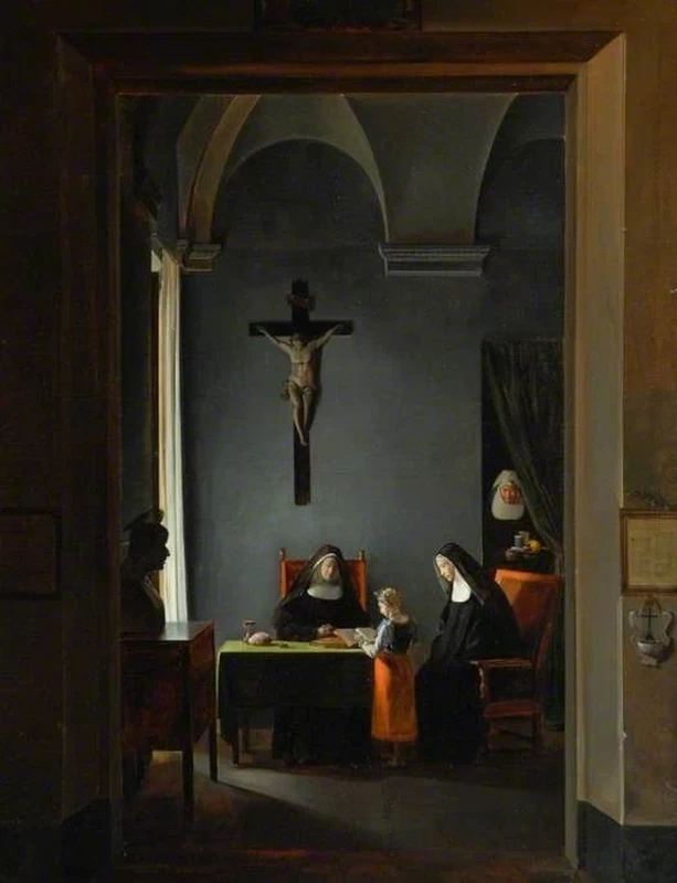 Una lezione di lettura in un convento - Bowes Museum, Barnard Castle
